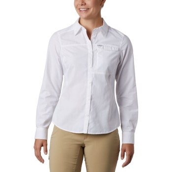 Columbia Silver Ridge 2.0 Long Sleeve, Camisa Blancos Para Mujer | 078369-CBE